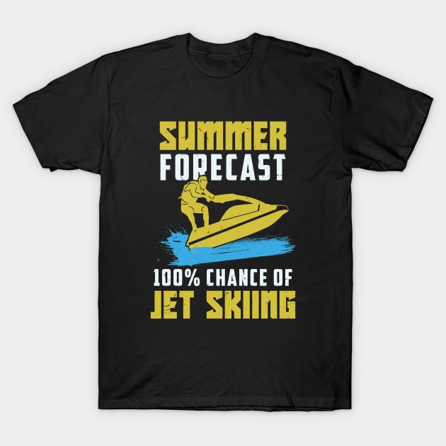 Funny Jet Ski Skiing Jetski Riding Gift T-Shirt by Dolde08